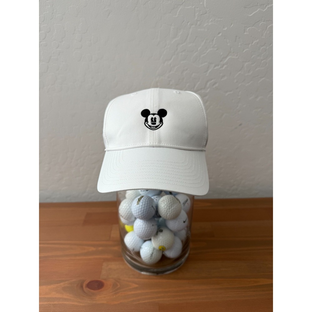 Disney Parks Mickey Mouse Nike Dri-Fit Golf Hat White One Size Adjustable
